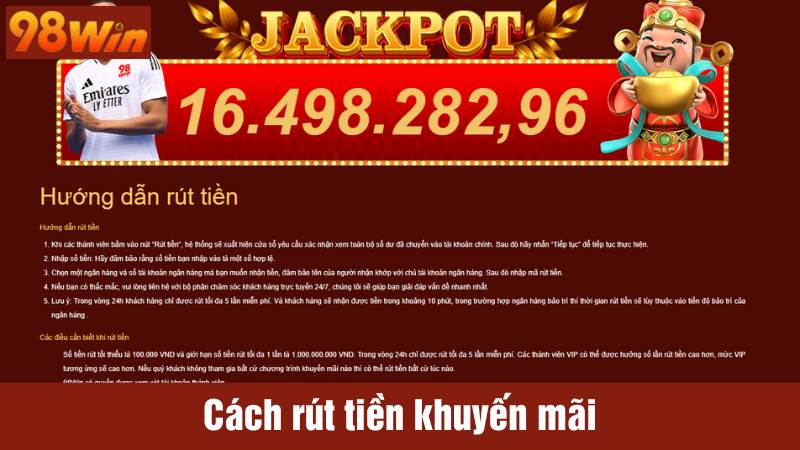 Cách rút tiền khuyến mãi